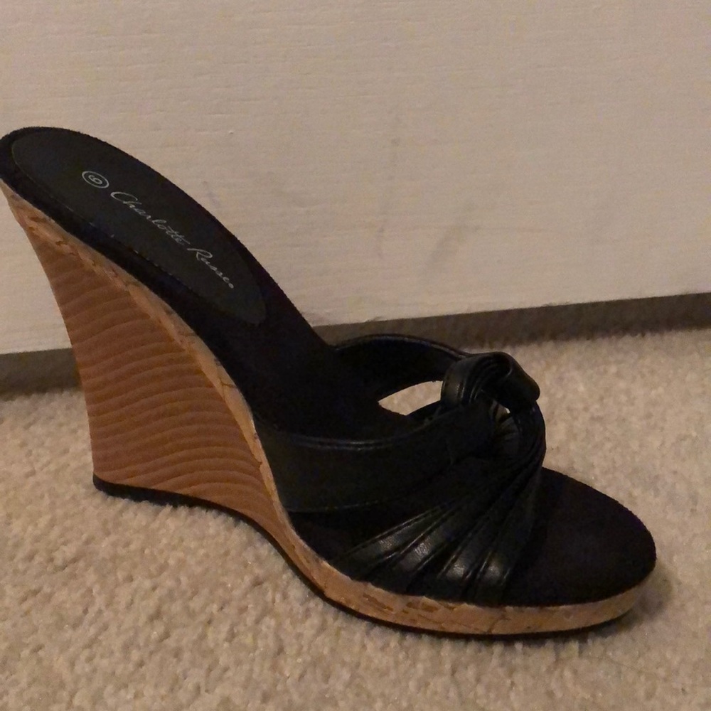 Women’s platform shoes - black